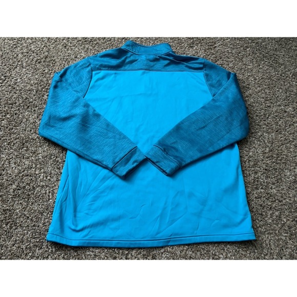 Under Armour 1/4 Zip Cold Gear Pullover Sweatshirt Blue Loose Fit Men's Size 2XL - Picture 2 of 6